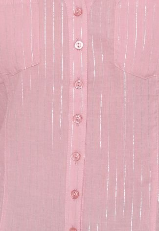 Camisa Zatana Metalizada Rosa