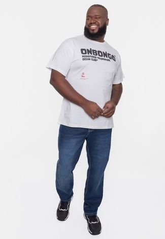 Camiseta Onbongo Plus Size Rocks Branca