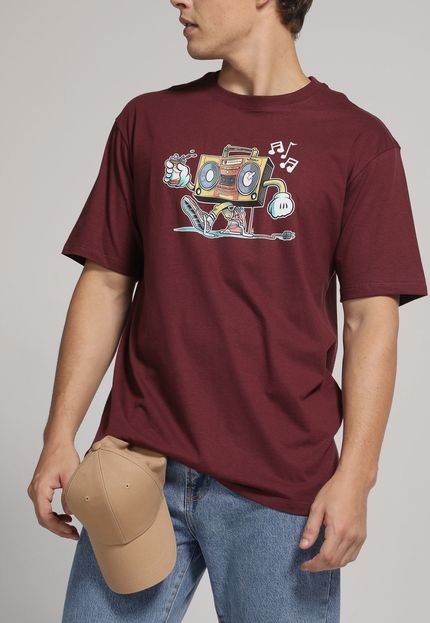 Camiseta Blunt Rádio Vinho - Marca Blunt