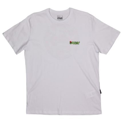 Camiseta Oakley Mushroom Big Graphic Tee - White - G Branco - Marca Oakley