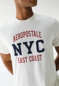 Camiseta Aeropostale Reta Estampada Off-White - Marca Aeropostale