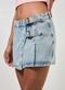 Short Saia Jeans Cintura Baixa Fivelas - Marca Youcom