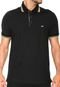 Camisa Polo Lee Reta Logo Preta - Marca Lee