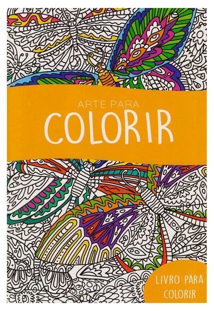 Livro de Colorir Arte Ciranda Cultural Branco - Marca Ciranda Cultural