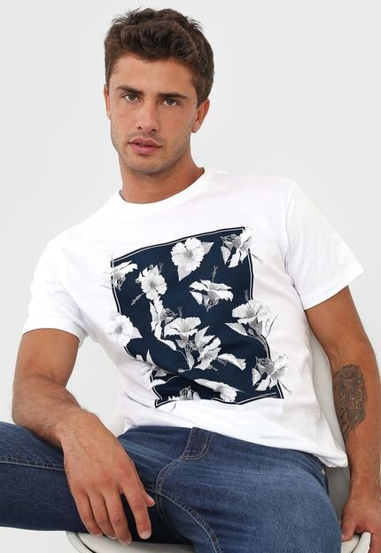 Camiseta Reserva Hibisco Branca - Marca Reserva