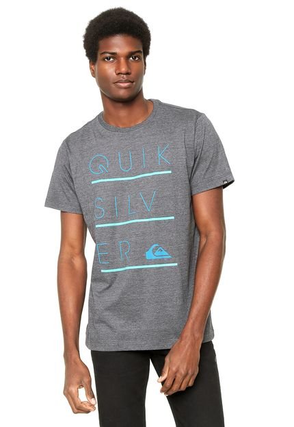 Camiseta Quiksilver Three Lines Cinza - Marca Quiksilver