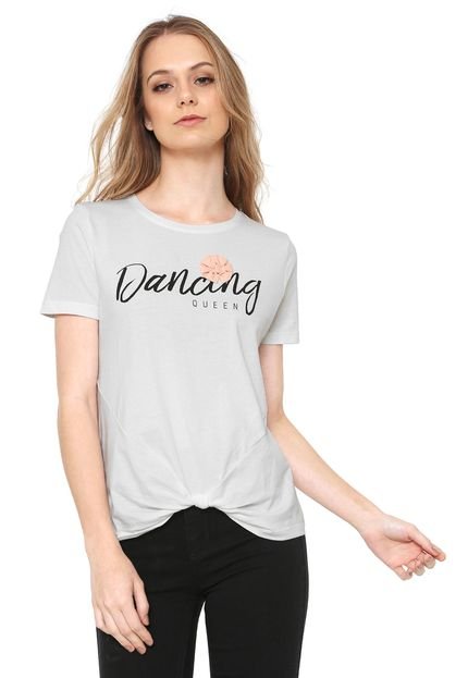 Camiseta Only Dancing Queen Branca - Marca Only