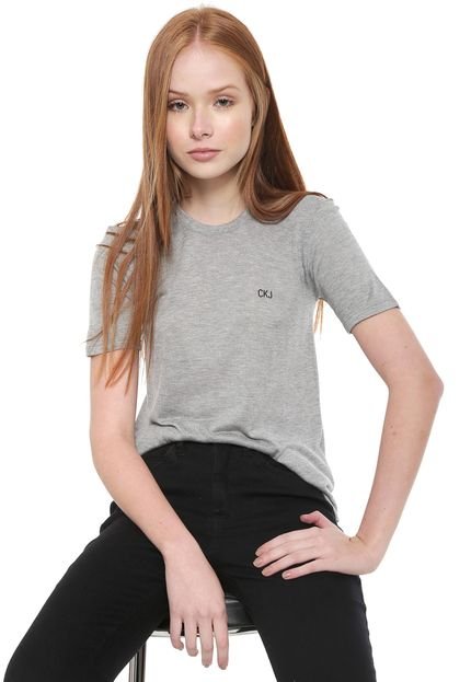 Camiseta Calvin Klein Jeans Lisa Cinza - Marca Calvin Klein Jeans