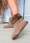 Bota Feminina de Pelos Inverno Toda Forrada por Dentro Damannu Shoes Bege - Marca Damannu Shoes