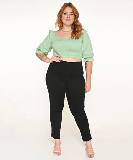 Calça Feminina Sarja Plus Skinny - Marca Razon Jeans