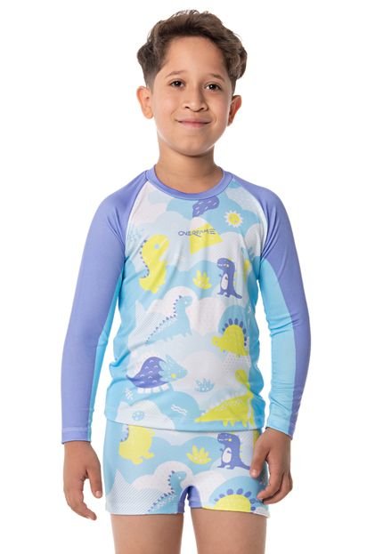 Conjunto Sunga com Camiseta Proteção UV 50 Infantil Praia 03 -8 - Marca Over Fame