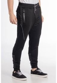 Pantalones Jogger French Terry Track Negro Gangster