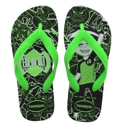 Chinelo Infantil Havaianas Kids Ben 10 Preto - Marca Havaianas