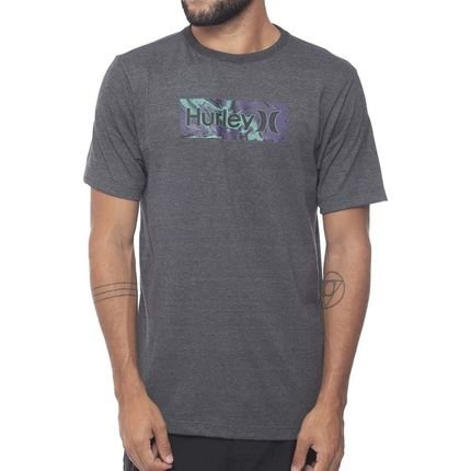 Camiseta Hurley Madness Oversize Masculina Preto Mescla - Marca Hurley