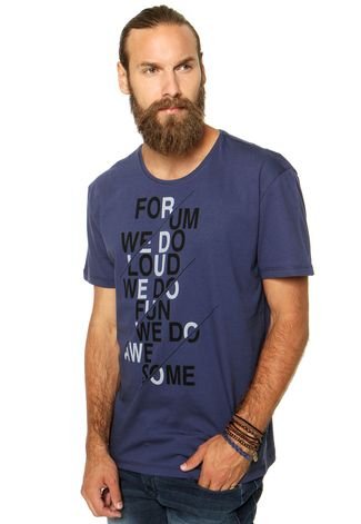 Camiseta Forum Reta Azul