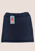 Conjunto Infantil Menina Cropped e Saia Canelada 37-A  Preto - Marca Lavin Basic