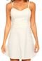 Vestido Curto Calvin Klein Jeans Classic Off-White - Marca Calvin Klein Jeans