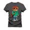 Camiseta Plus Size Estampada Confortável Premium Macia Urso Violão - Grafite - Marca Nexstar