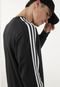 Blusa de Moletom Fechada adidas Sportswear Essentials 3-Stripes Preta - Marca adidas Sportswear