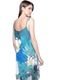 Vestido 101 Resort Wear  Saida de Praia Camadas Crepe Estampado Exclusivo Floral Azul - Marca 101 Resort Wear
