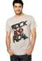 Camiseta FiveBlu Rock And Roll Cinza - Marca FiveBlu
