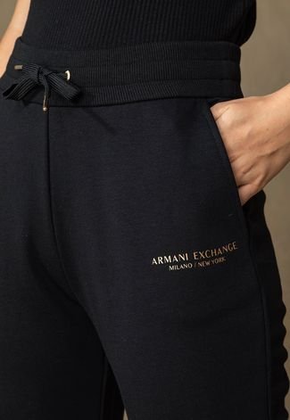 Calça AX ARMANI EXCHANGE Jogger Logo Preta