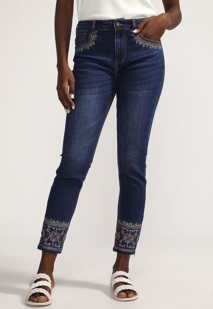Calça Jeans Desigual Skinny Floyer Azul - Marca Desigual