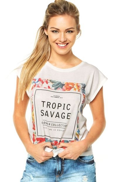 Camiseta MNG Barcelona Tropical Branca - Marca MNG Barcelona