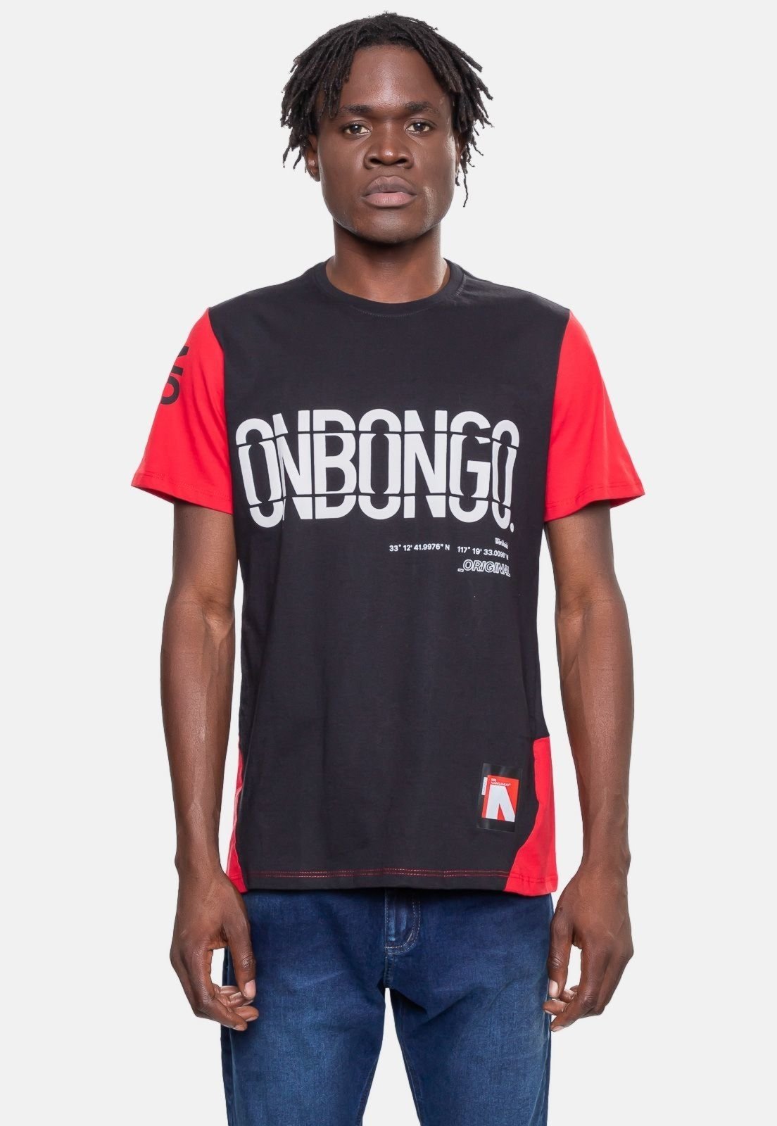 Camiseta Onbongo Masculina Vermelha Dalia - Marca Onbongo