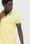 Camisa Polo Aleatory Reta Frisos Amarela - Marca Aleatory