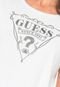 Camiseta Guess Logo Metalizada Branca - Marca Guess