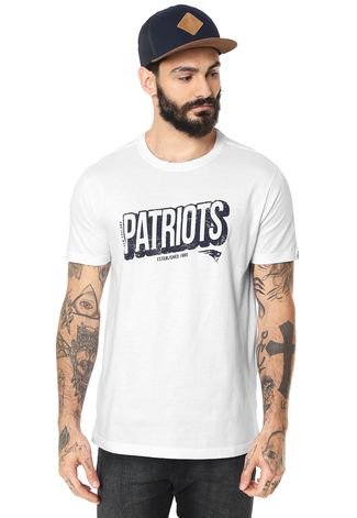 Camiseta New Era New England Patriots Branca