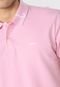 Camisa Polo Colcci Reta Logo Rosa - Marca Colcci