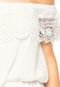 Vestido Ciganinha EAGLE ROCK Curto Renda Branco - Marca EAGLE ROCK