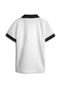 Camisa Polo Carinhoso Menino Color Block Branco/Preta - Marca Carinhoso