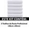 Kit 5 Toalhas Rosto para Salão de Beleza SPA Hotel Academia 48x80cm - Emcompre - Marca Teka