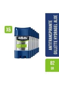 Antitranspirante En HydraGel Aloe De 82g Pack 6 Gillette