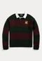 Suéter Lã Polo Ralph Lauren Tricot Listrado Verde - Marca Polo Ralph Lauren