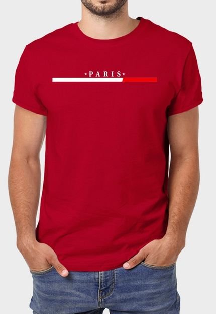 Camiseta Masculina Vinho Paris Algodão Premium Benellys - Marca Benellys