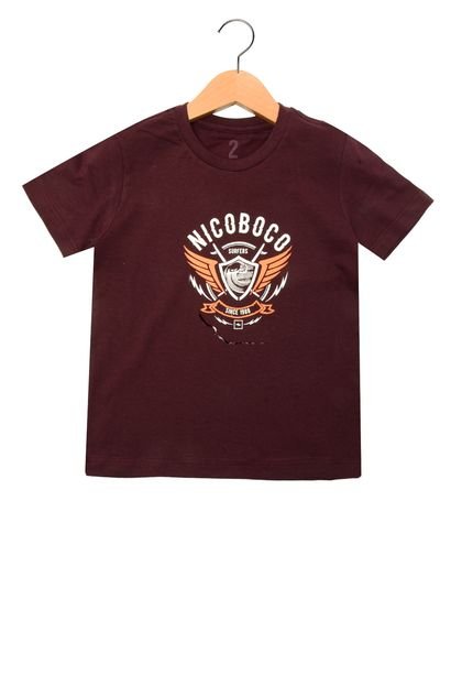 Camiseta Manga Curta Nicoboco Estampada Vinho - Marca Nicoboco