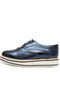 Oxford Flatform Santa Lolla Wingtip Azul - Marca Santa Lolla