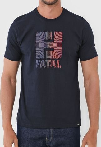 Camiseta Fatal Logo Azul-Marinho