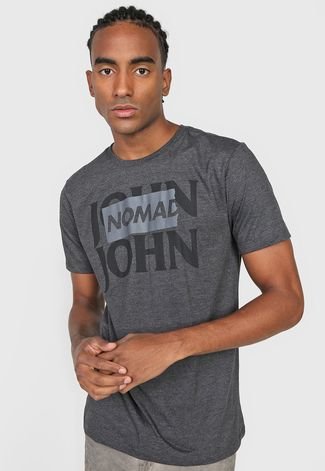 Camiseta John John Logo Grafite - Compre Agora