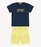 Conjunto Infantil Camiseta Com Bermuda Trick Nick Azul - Marca Trick Nick