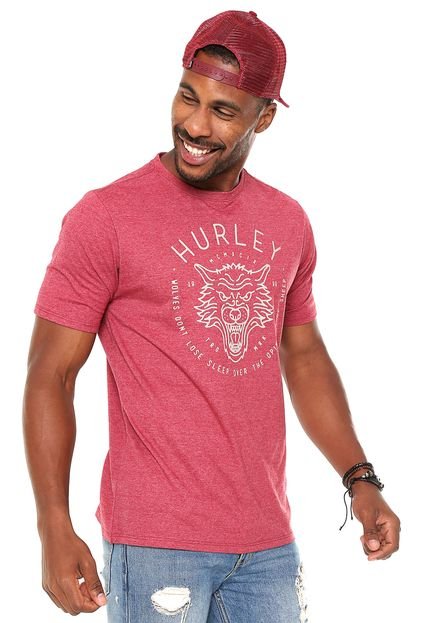 Camiseta Hurley Wolf Vermelha - Marca Hurley