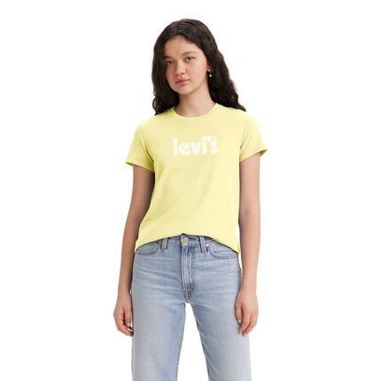 Camiseta Levi's® The Perfect Amarela Manga Curta - Marca Levis