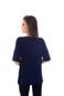 Blusa Moda Vicio Com Abertura na Lateral Azul Marinho - Marca Moda Vício