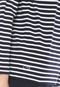 Camiseta Lacoste Listras Azul-marinho/Branca - Marca Lacoste