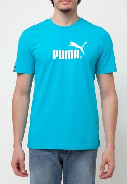 Camiseta Puma Large No.1 Logo Azul - Marca Puma