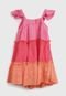 Vestido GAP Infantil Color Block Rosa/Laranja - Marca GAP